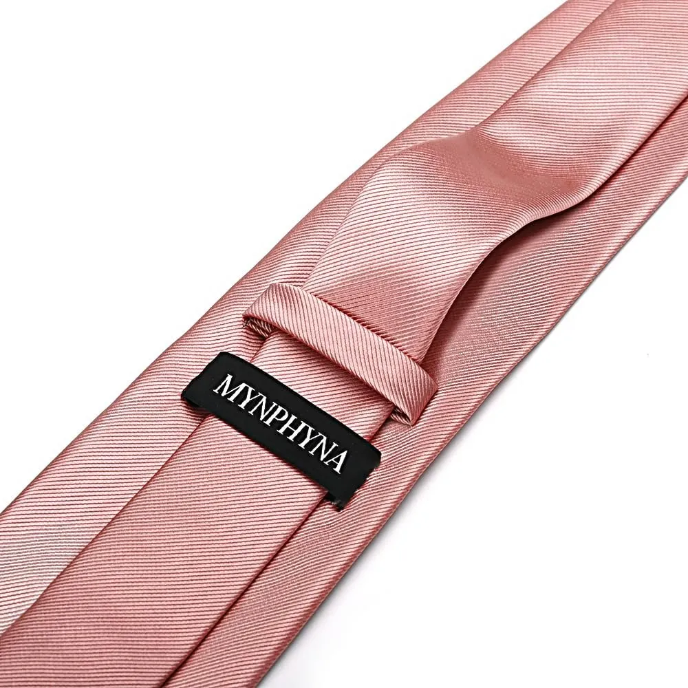 100% Microfiber Men's Tie Set in Gift Box with 3.15'' (8cm) Tie, Pocket Square, and Cufflinks
