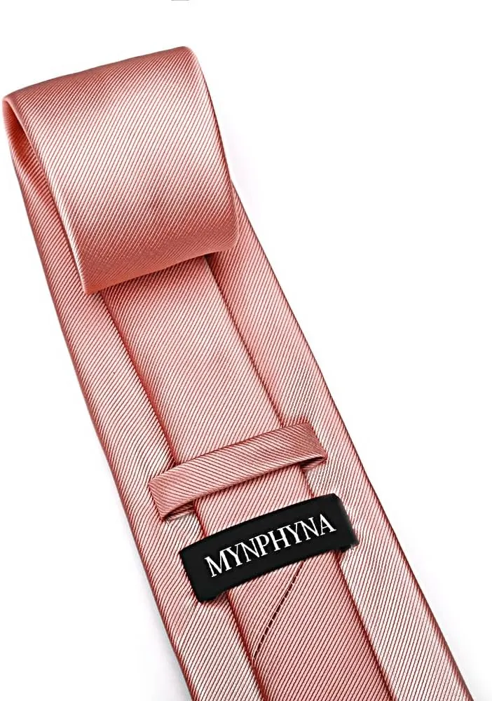 100% Microfiber Men's Tie Set in Gift Box with 3.15'' (8cm) Tie, Pocket Square, and Cufflinks