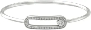 10K White Gold Diamond Bangle Bracelet (1/3 cttw, I-J Color, I2-I3 Clarity), 7"