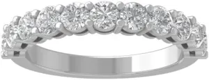14K Gold Round Diamond Wedding Band Ring (1 1/4 cttw, I-J Color, I2-I3 Clarity)