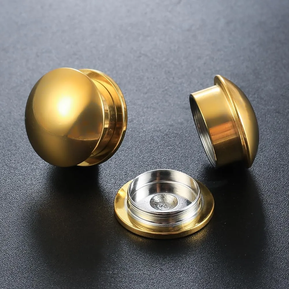 2 Pairs Selling Arc and Concave Design Stainless Steel Ear Gauges Plugs and Tunnels, Size 0g - 1 inch Surgical Steel Ear Stretcher Expander Body Jewelry