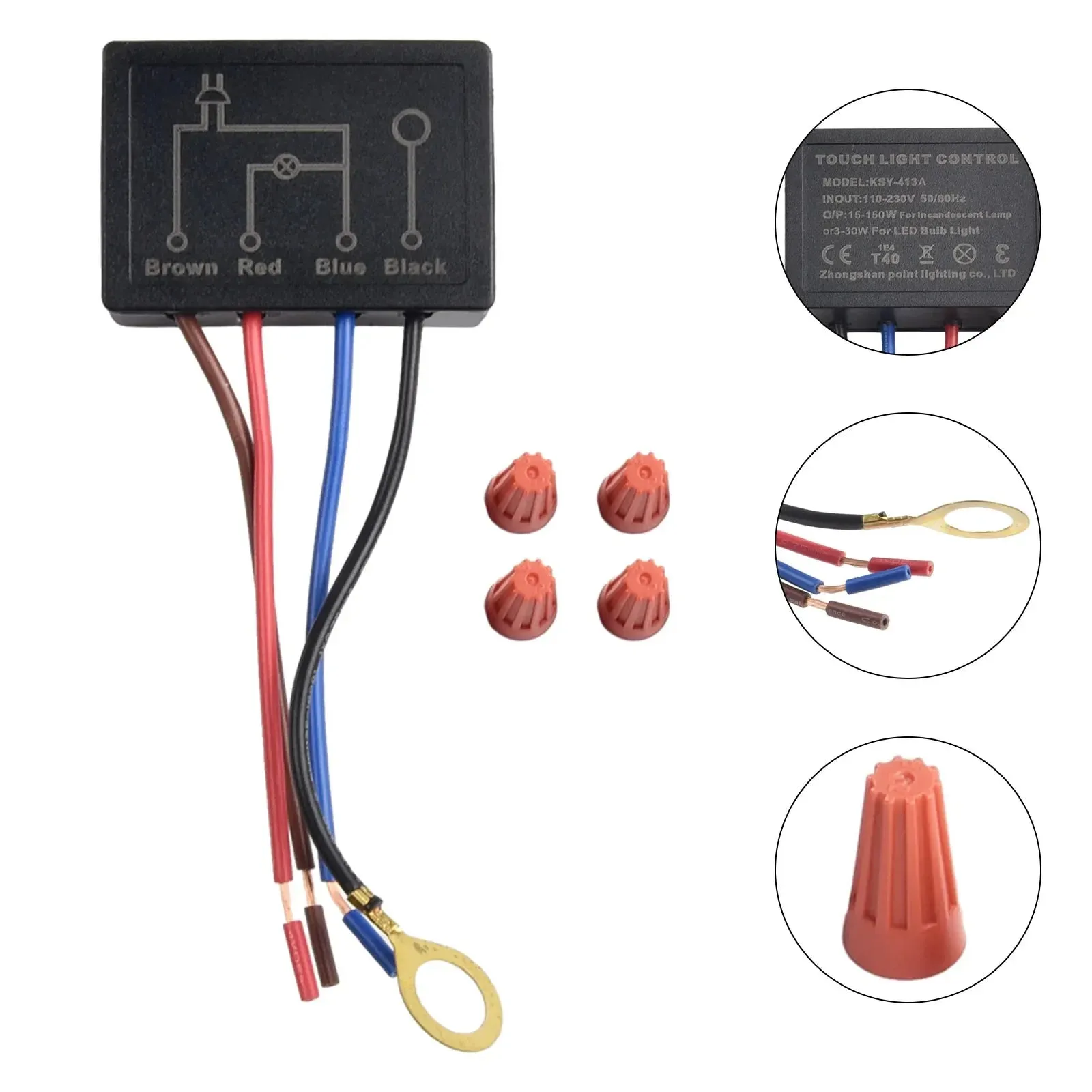 220V Touch Light Switch Table Lamp Dimmer Control Module EMC Human Touch Anti-interference Dimmers Sensor Home Improvement Tool