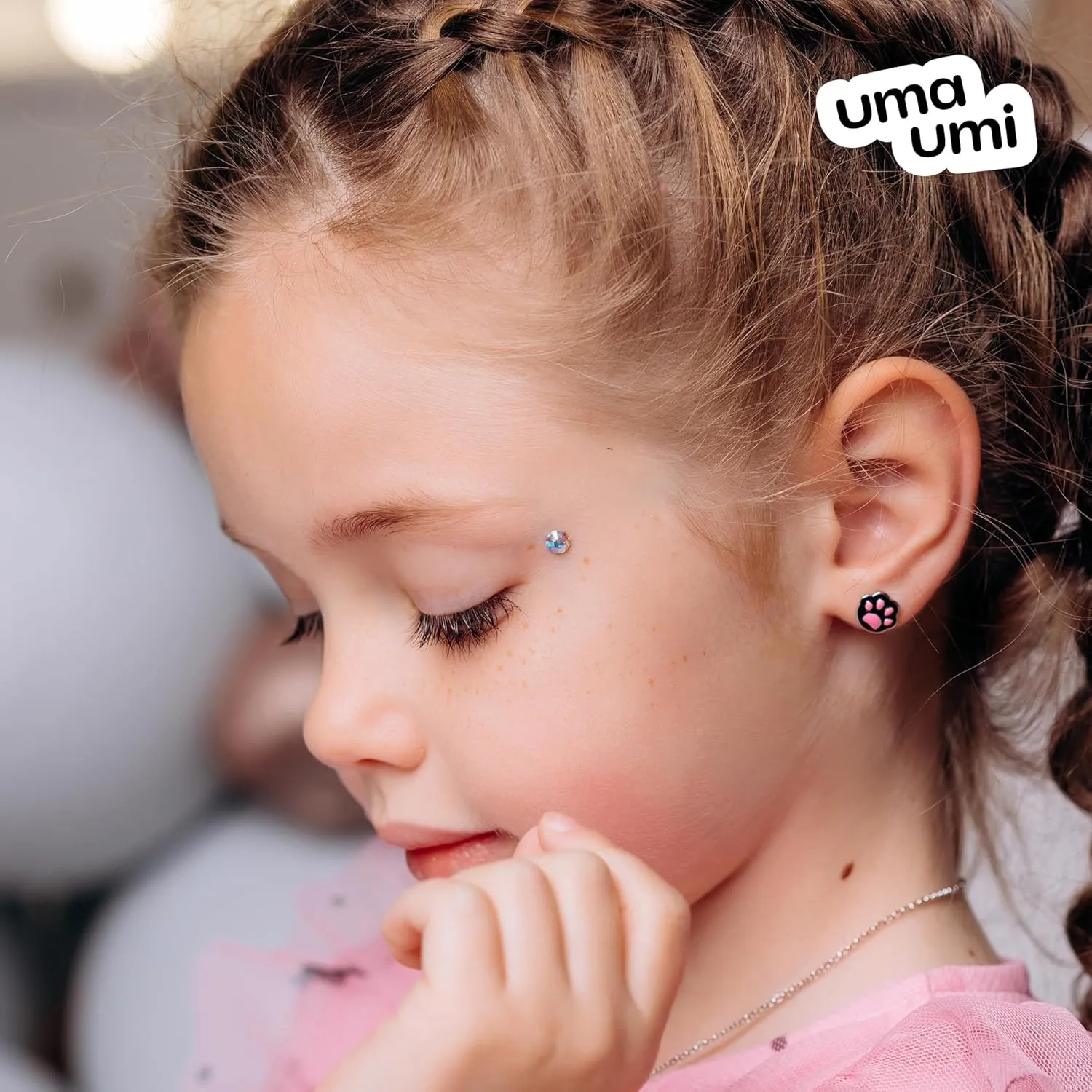 925 Heart Butterfly Star Unicorn Rainbow Cat Daisy Ladybug Dog Bunny Dance Birt Fox Angel Cloud Banana Tiger Animal Donut Stud Earrings for Baby Girls Kids 925 Sterling Silver Hypoallergenic Rhodium