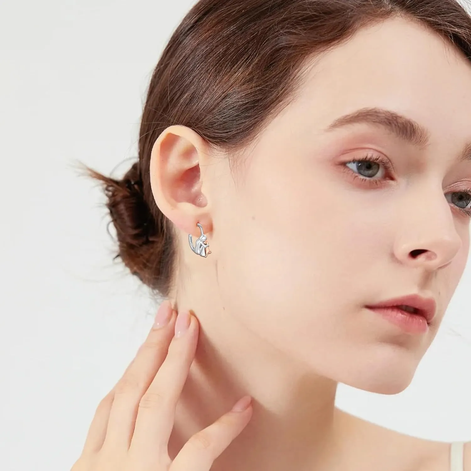 925 Sterling Silver Dog Earrings Cute Animal Puppy Stud Earrings Dog Jewelry Gifts for Women Girls Pet Lover Hypoallergenic Earrings for Sensitive Ears