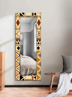 999STORE Printed Big Size Mirror for Gym Mirrors for Bedroom Long Decorative Large Long Big Full Length Mirror (MDF_18X48 Inches) MirrorBMP383