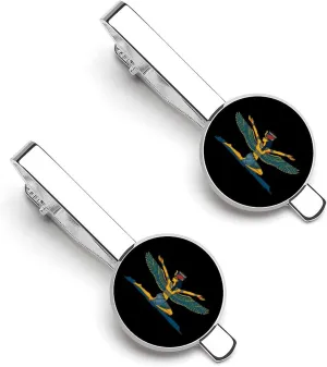 Ancient Egyptian Goddess Tie Clip Tack Pins Cufflinks Necktie Bar Pinch Business Wedding Clothing Accessories for Men Women