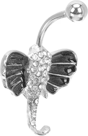 BESPORTBLE Rose Elephant Belly Button Ring for Women Belly Piercing Jewelry Decor