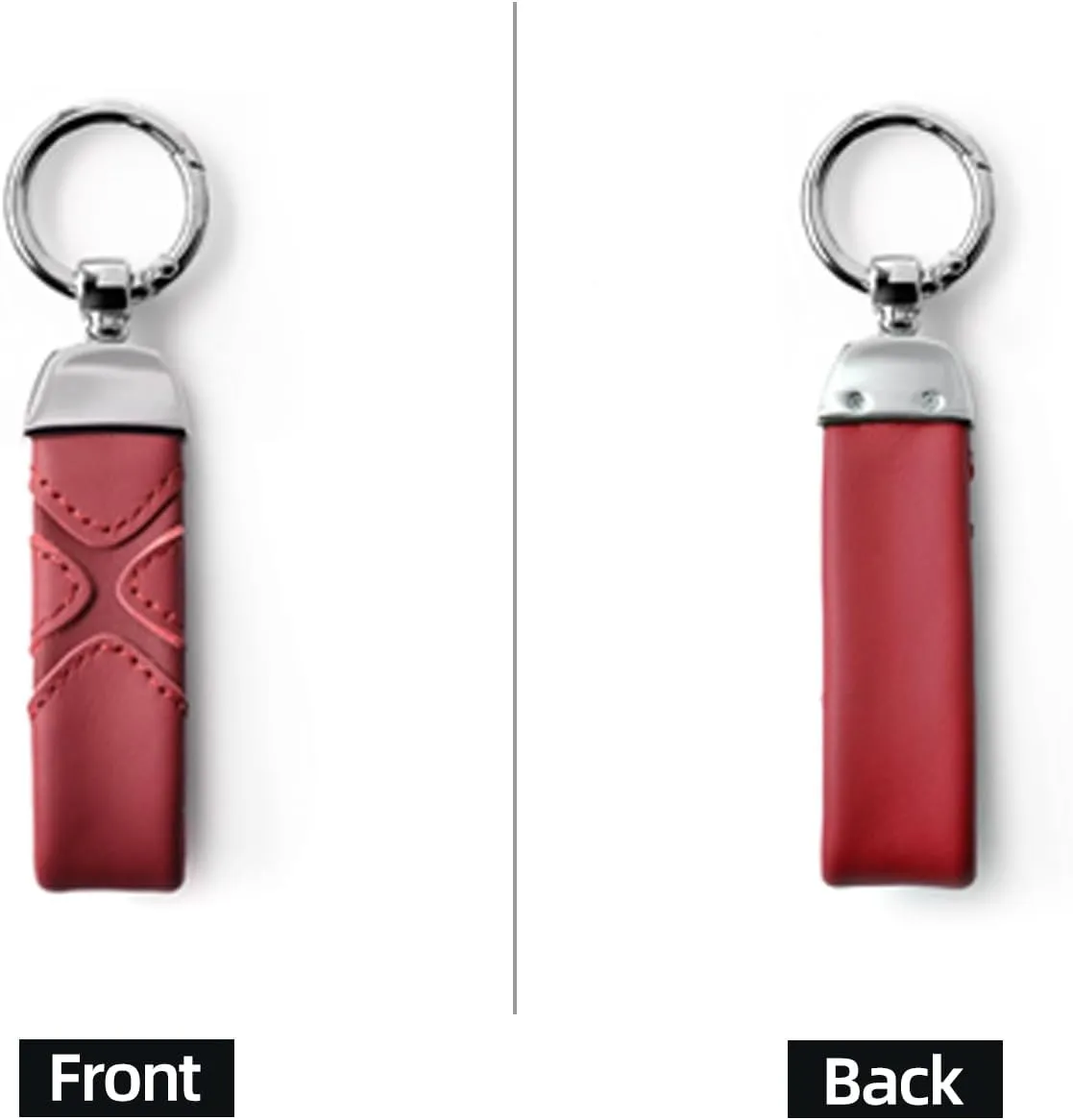 BETTERHUMZ Leather Suede Car Keychain,Key Chain Clip for Alcantara, Anti-Lost D-Ring for Men and Women Car Accessories