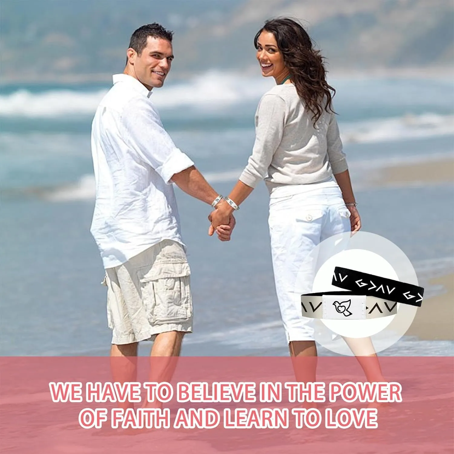 Bible Verse Bracelets for Women & Men with NFC - Christian Scripture Jewelry Gifts, Baptism/Wedding/Christmas Faith Accessories