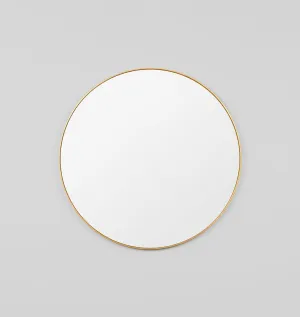 Bjorn Round Brass Rim Mirror - PRE ORDER