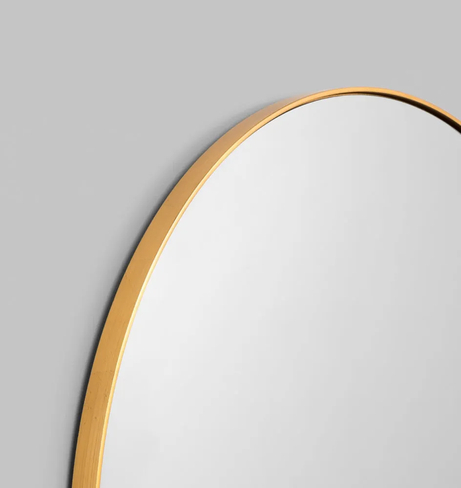Bjorn Round Brass Rim Mirror - PRE ORDER