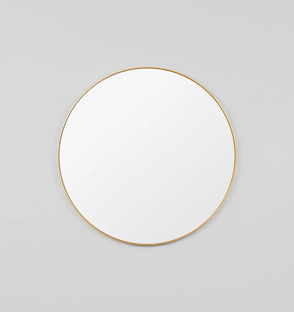 Bjorn Round Brass Rim Mirror - PRE ORDER