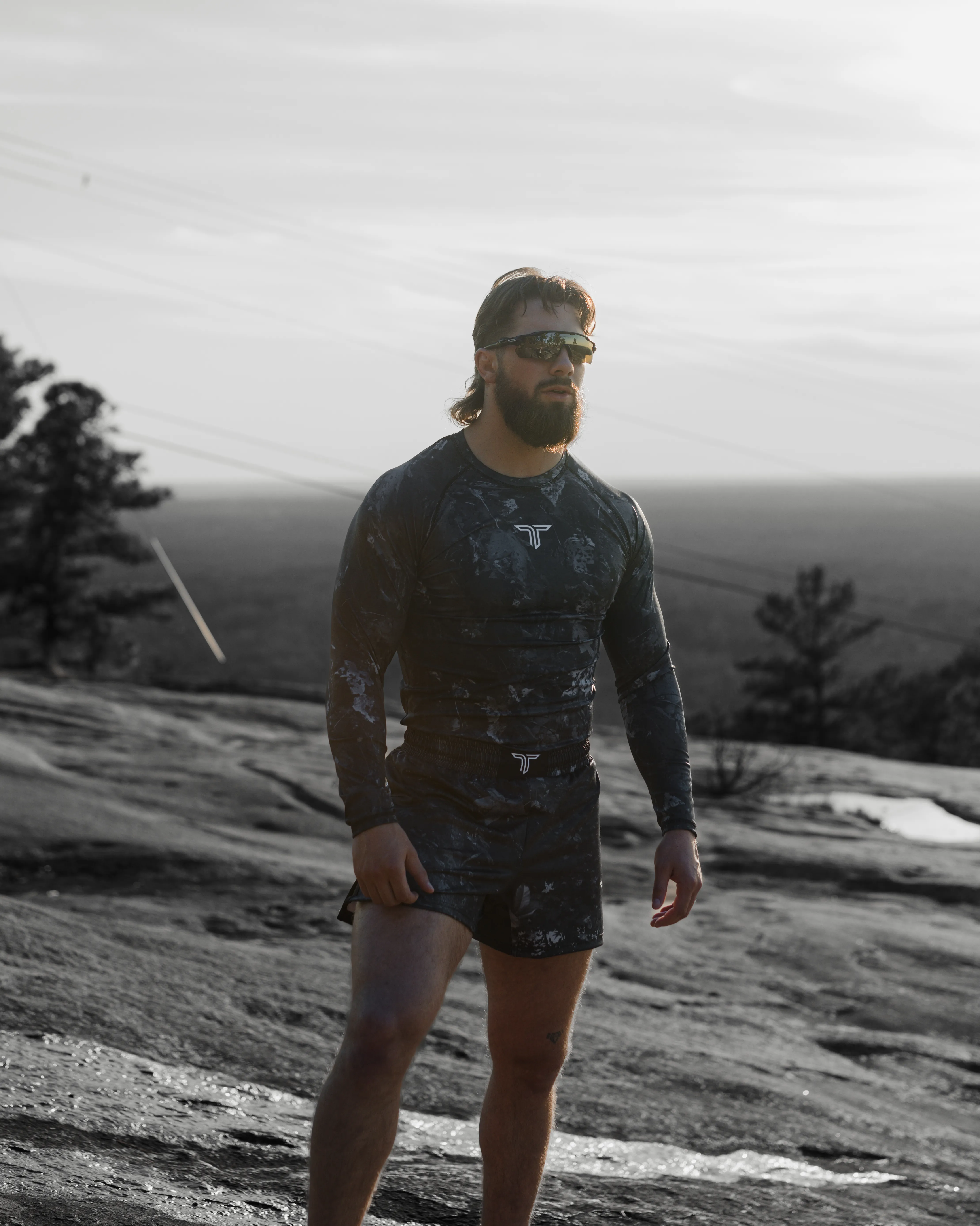 Blackout Hunter Camo Long-Sleeve Rashguard