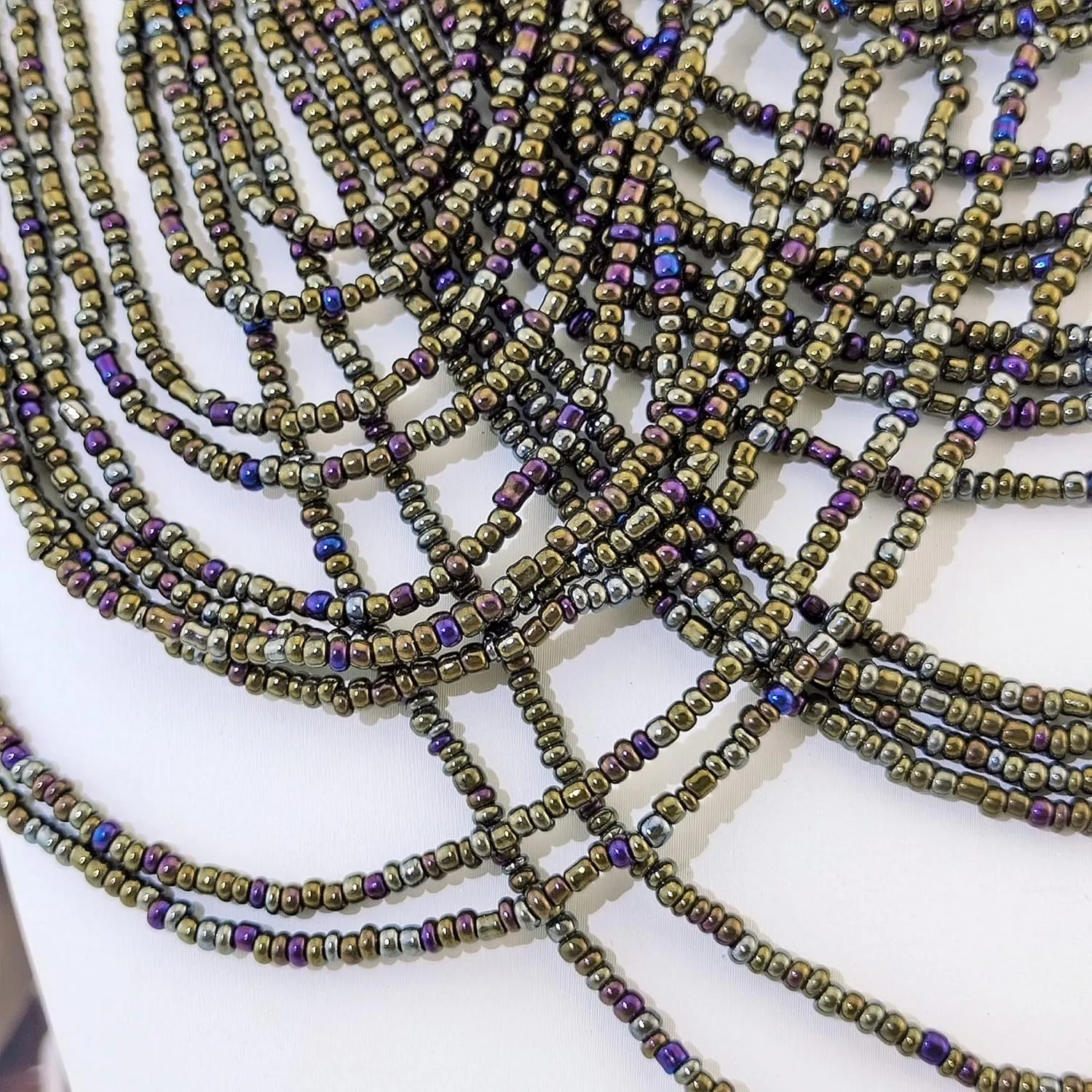 Bocar Multi Layer Statement Necklace Colorful Beaded Collar Bib Soiree Necklace for Women Gift (NK-10490)