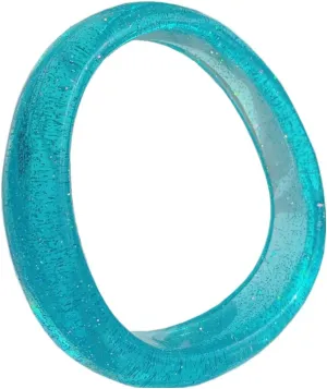 Boho Colorful Shimmer Acrylic Resin Bangle Bracelet Transparent Plastic Wristbands Irregular Geometric Cuff Bracelet for Women Jewelry