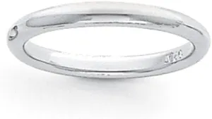 Bonyak Jewelry Platinum 3mm Lightweight Comfort-Fit Wedding Band Size 11 Intricate