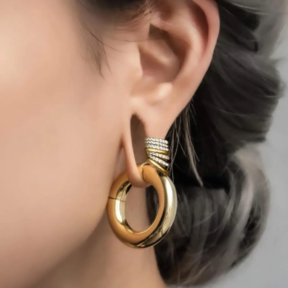 Casvort 5/10 PCS 16G Seamless Septum Nose Piercing Rings Zirconia Segment Tragus Hoop Rings 316 Stainless Steel Helix Ring Stack Clickers Ear Plugs Hangers Women Body Jewelry