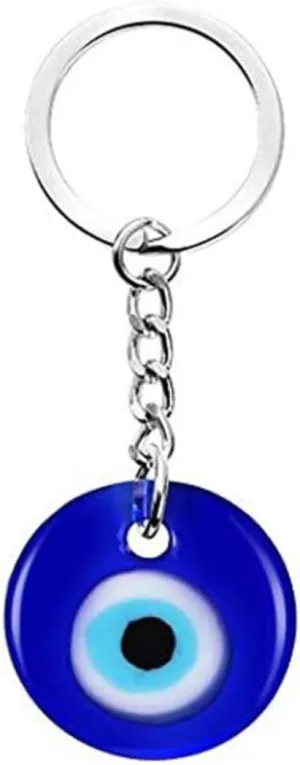 COLORFUL BLING 2-3PCS Evil Eye Keychain Good Luck Amulet Keyring Protection Charm for Purse Backpack