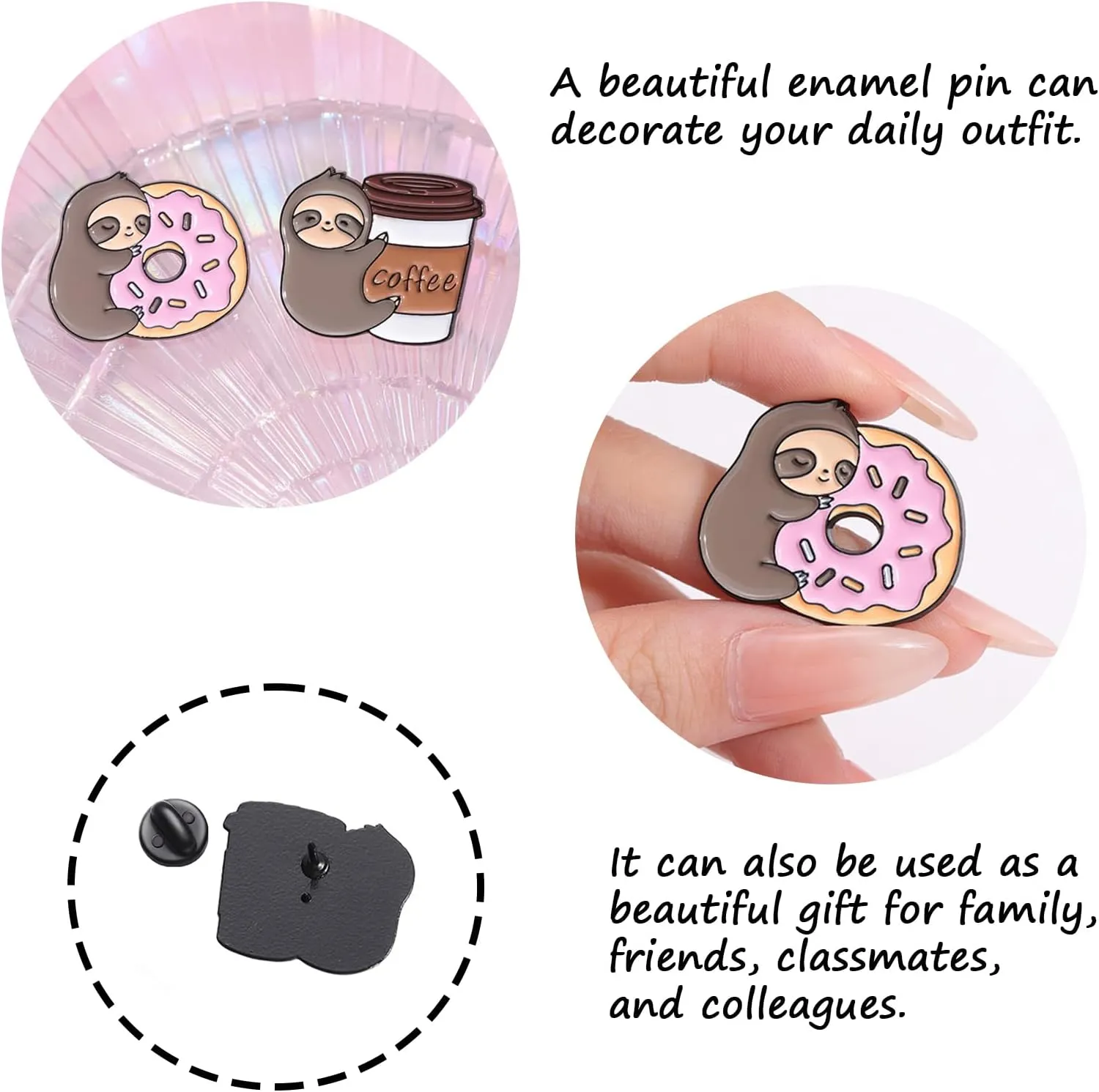 Cute Cat Coffee Brooch,Funny Coffee Cup Enamel Pin, Cartoon Brooch, Lapel Pin, Enamel Badge, Cool Pin, Backpack Pin, Suitable For Daily Clothes, Bags And Hats Decoration, Gift Party