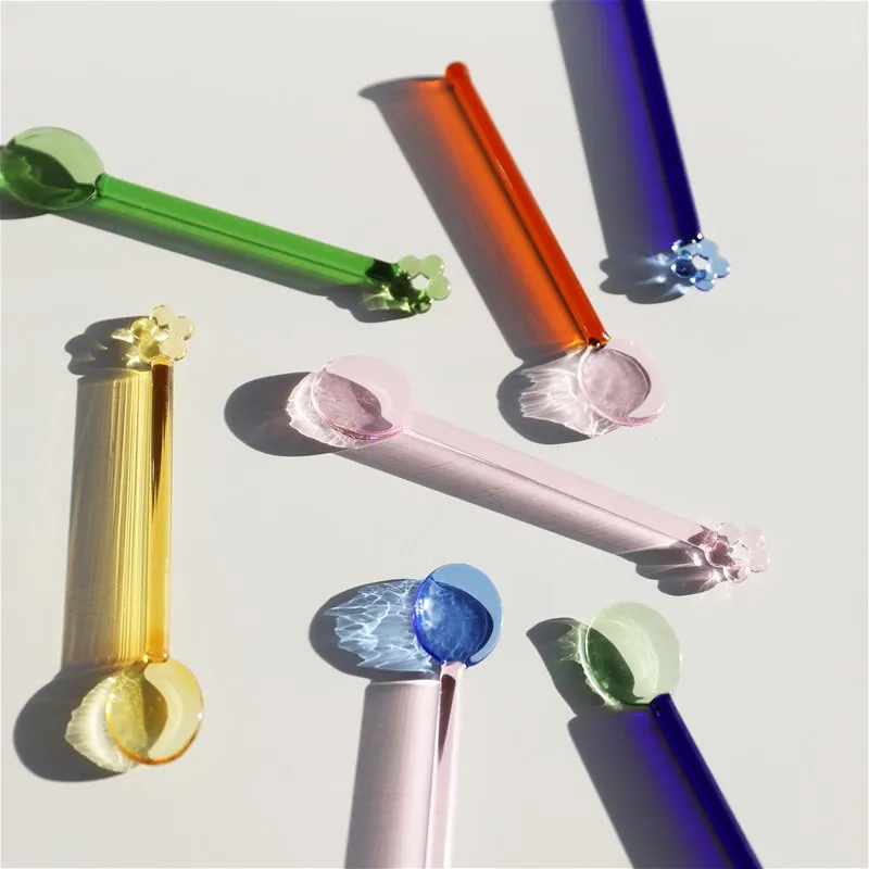 Daisy Glass Spoon | Set of 4