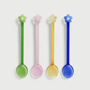 Daisy Glass Spoon | Set of 4