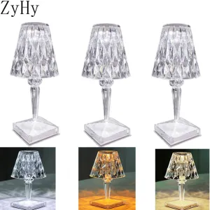 Diamond Table Lamp Acrylic Decoration Desk Lamps