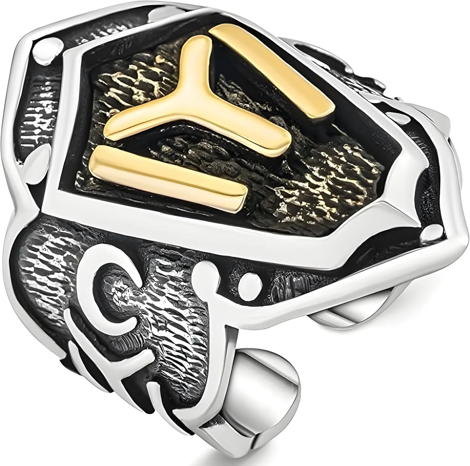 Dirilis Ertugrul KAYI IYI Zihgir Cool 925K Sterling Silver Men's Adjustable Thumb Ring