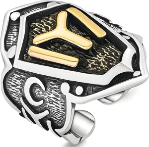 Dirilis Ertugrul KAYI IYI Zihgir Cool 925K Sterling Silver Men's Adjustable Thumb Ring