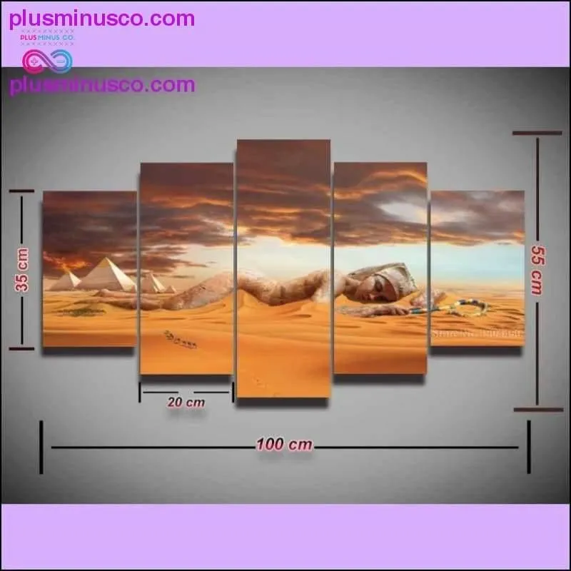 Egyptian pyramids landscape Canvas Print
