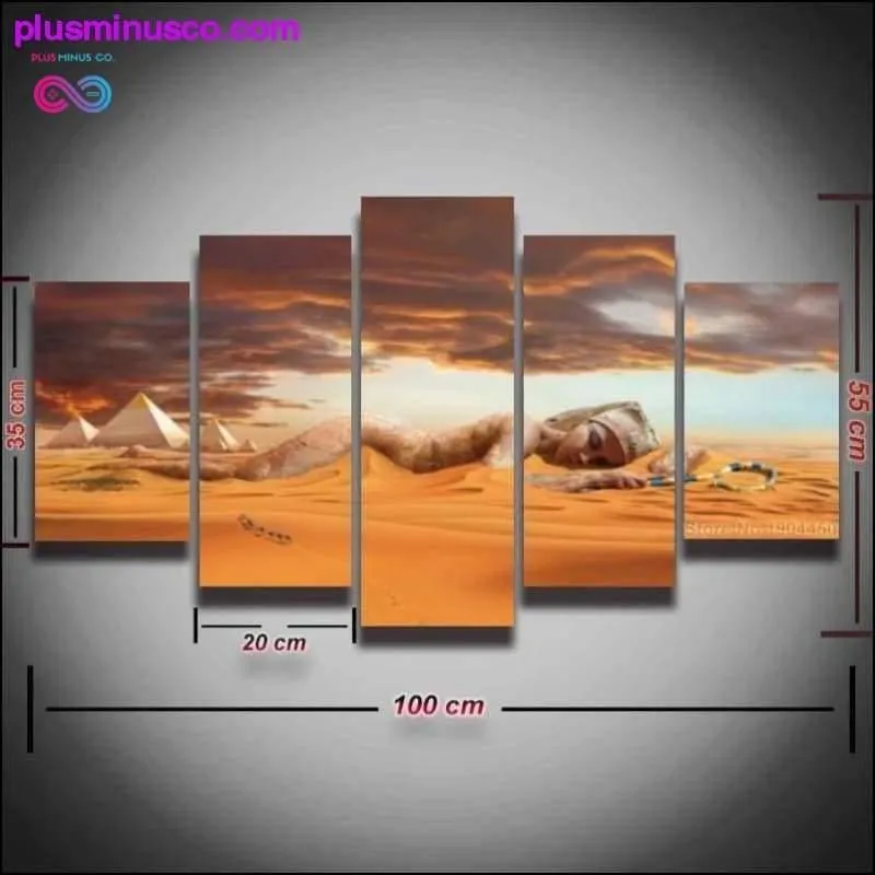 Egyptian pyramids landscape Canvas Print