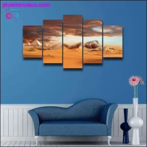 Egyptian pyramids landscape Canvas Print