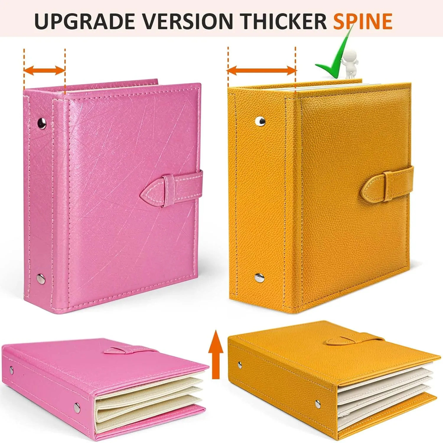 Enamel Pin Display Book, Portable Pin Holder, to Display and Trade Your Disney Pins, 42 Pin Capacity, Fits Rubber Pin Back, Yellow