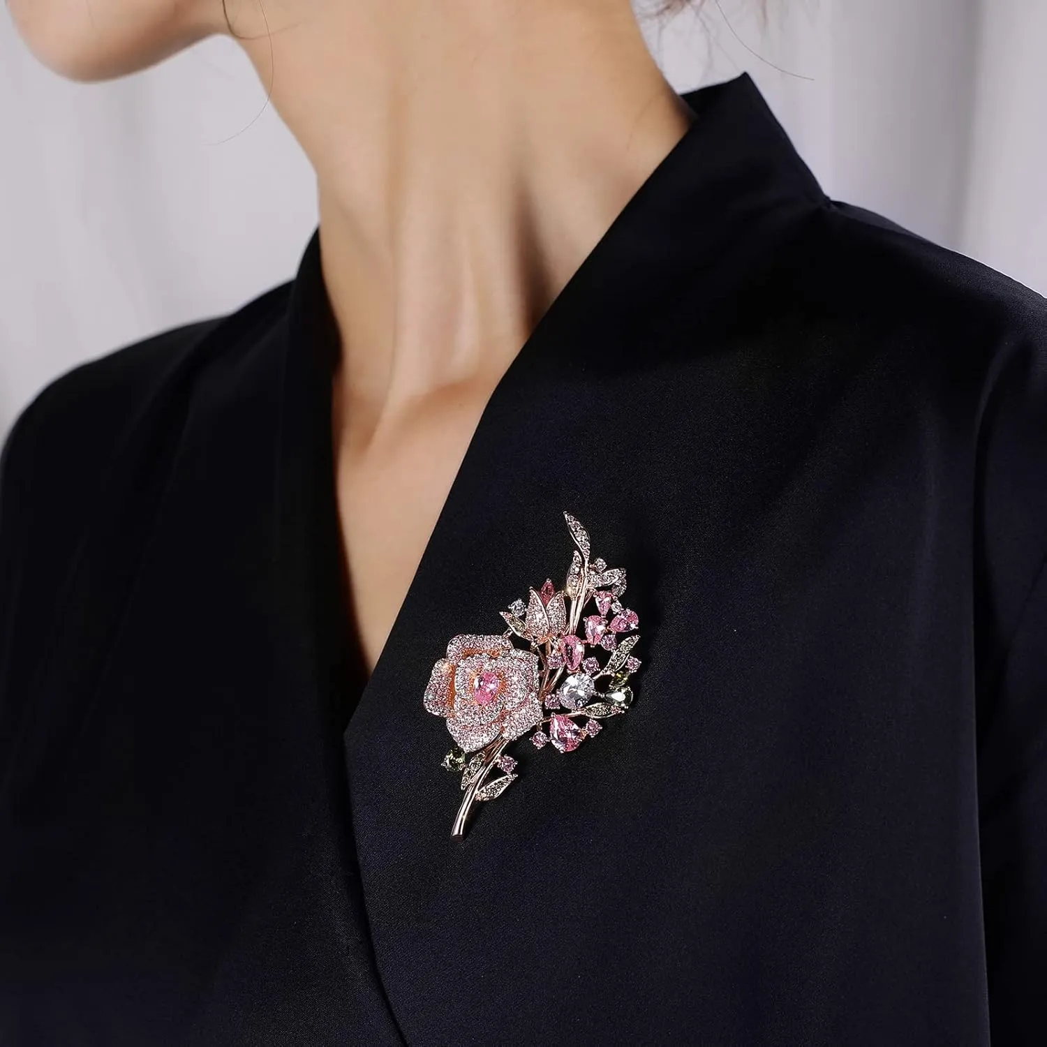 Floral Series Brooch Jewelry For Woman Fashion, Large Costume Broches & Pins Christmas Gift