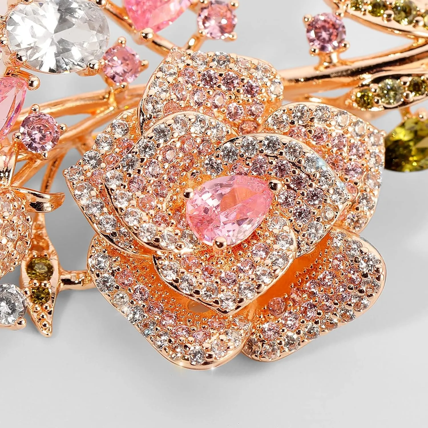 Floral Series Brooch Jewelry For Woman Fashion, Large Costume Broches & Pins Christmas Gift
