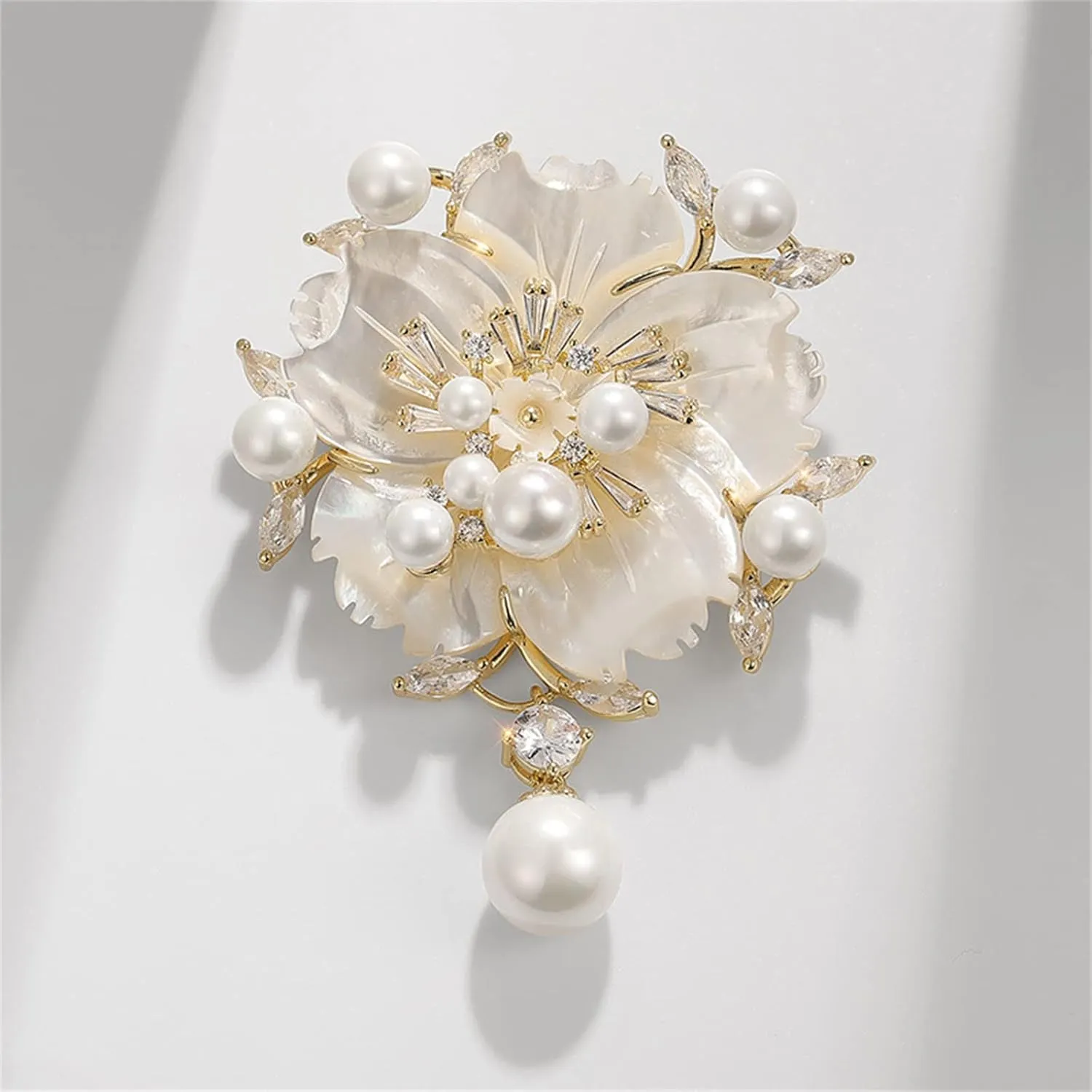 Floral Series Brooch Jewelry For Woman Fashion, Large Costume Broches & Pins Christmas Gift