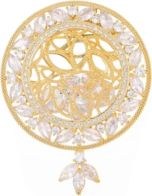 Floral Series Brooch Jewelry For Woman Fashion, Large Costume Broches & Pins Christmas Gift