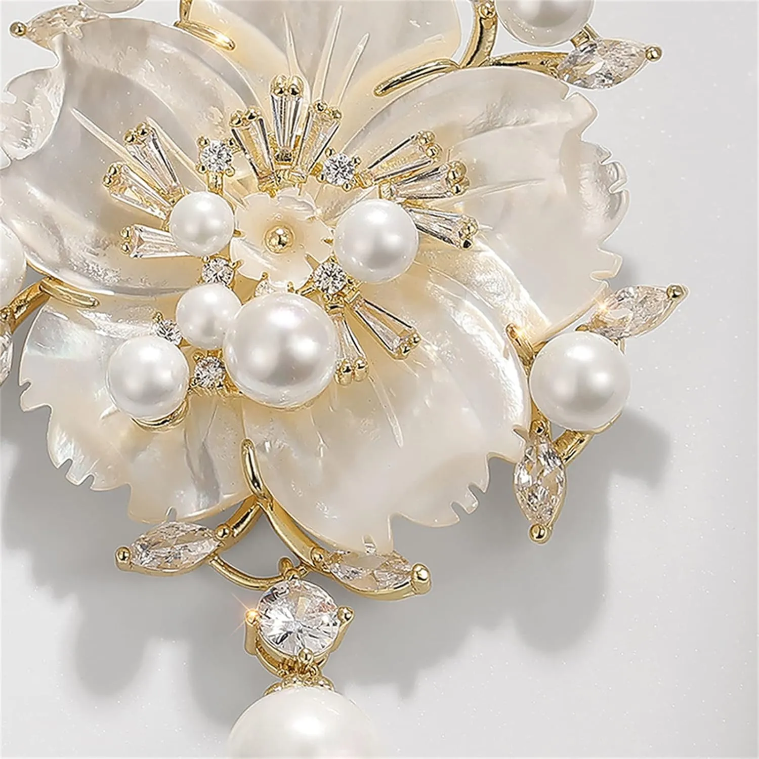 Floral Series Brooch Jewelry For Woman Fashion, Large Costume Broches & Pins Christmas Gift