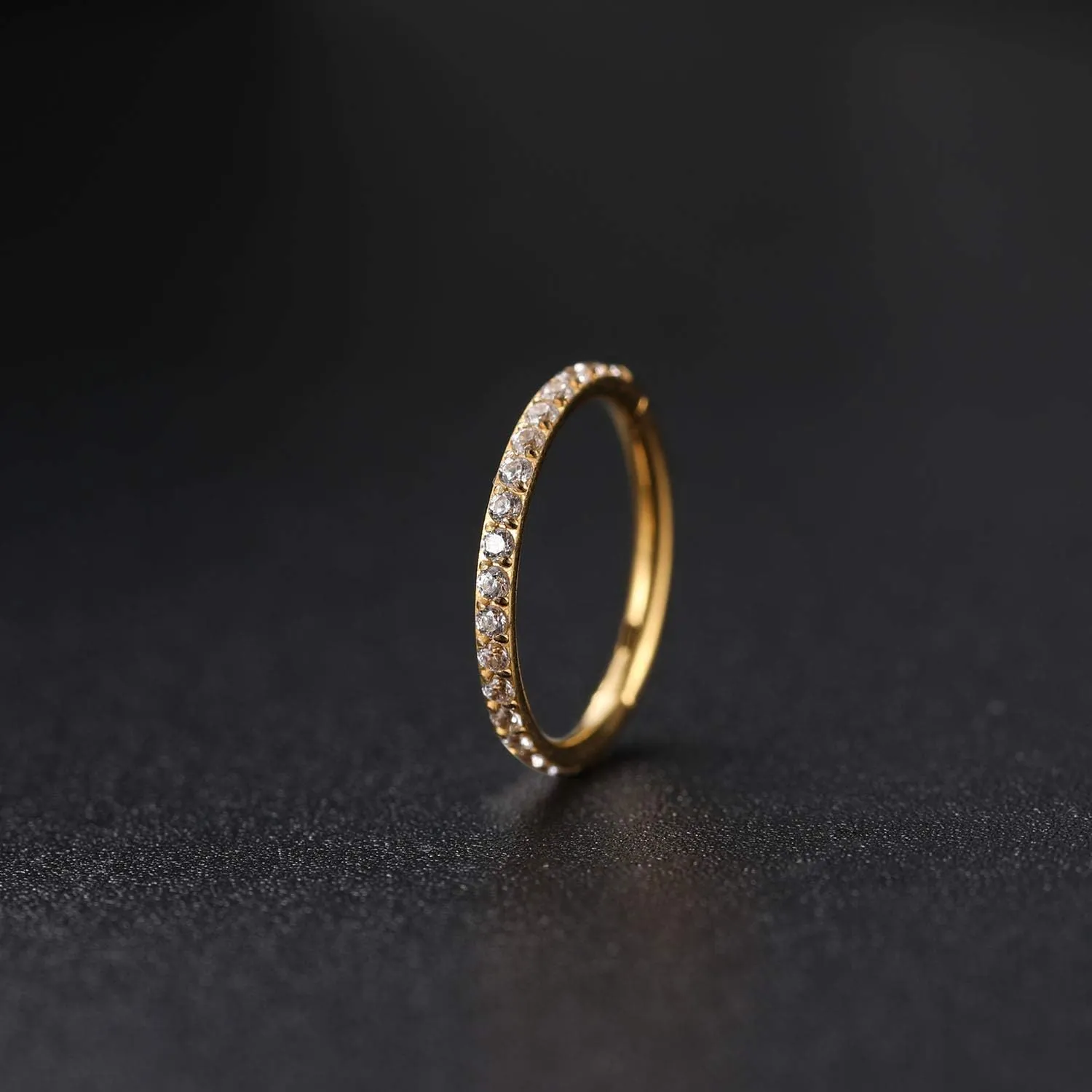 GAGABODY Conch Piercing Jewelry 20g 18g 16g 14g 12g Septum Jewelry Conch Hoop Daith Earrings Surgical Steel Clicker Hoop Piercing Rings Lip Rings with CZ Helix Rook Cartilage Piercing Jewelry
