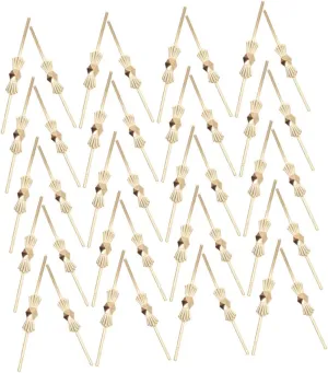 GLEAVI 200pcs Chrome Bow Tie Clips for Beads 40mm Metal Butterfly Buckle Lighting Fixtures Accessories