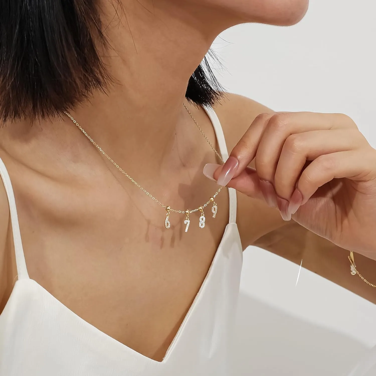 Gold Lnitial Necklace For Women 925 Silver Plated With 14k Gold And Zircon Gold Necklace For Women Unique DIY Design Personalized Letter Necklace Gift