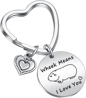 Guinea Pig Keychain Boyfriend Jewelry Girlfriend Keychain Husband Keychain Couple Keychain Guinea Pig Owner Keychain Boyfriend Gift Guinea Pig Lover Jewelry Wife Keychain