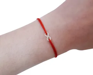 Hand Made 14K Gold Filled Infinity Bracelet Red String Bracelet Amulet Kabbalah Bracelet Protection Bracelet Friendship Romance Lucky Charm Women Men Teenagers 925 Sterling Silver 14K Rose Gold Fill
