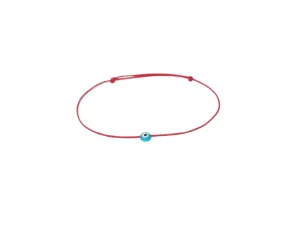 Hand Made EVIL EYE Bracelet Light Blue Eye Red String Bracelet Amulet Kabbalah Protection Birthday Friendship Good Luck Lucky Charm Healing Anxiety Couple Women Men Teenagers
