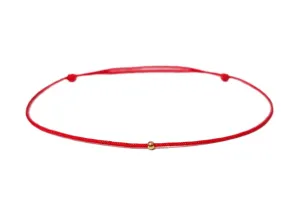 Hand Made Genuine 24K SOLID GOLD Red String Bracelet Amulet Kabbalah Red String Of Fate Protection Birthday Gift Good Luck Friendship Healing Anxiety Bracelet Healing Anxiety Couple Women Men Teenager
