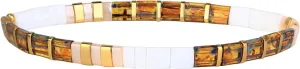KELITCH Tila Beaded Bracelet for Women Simple Stretch Colorful Handmade Bracelet Summer Fashion Charm Jewelry