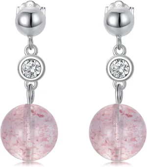 LILALO Pearl Earrings for Women 925 Sterling Silver Pearl Dangle Drop Earrings Blue/Purple Pearl Earrings Jewelry Christmas Birthday Gifts for Women Girlfriend