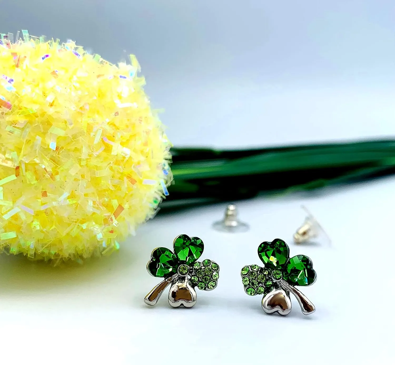 Mall of Style Four Leaf Clover Necklace - St.Patricks Day Earrings - Shamrock Earrings - Irish Jewelry - Bracelet
