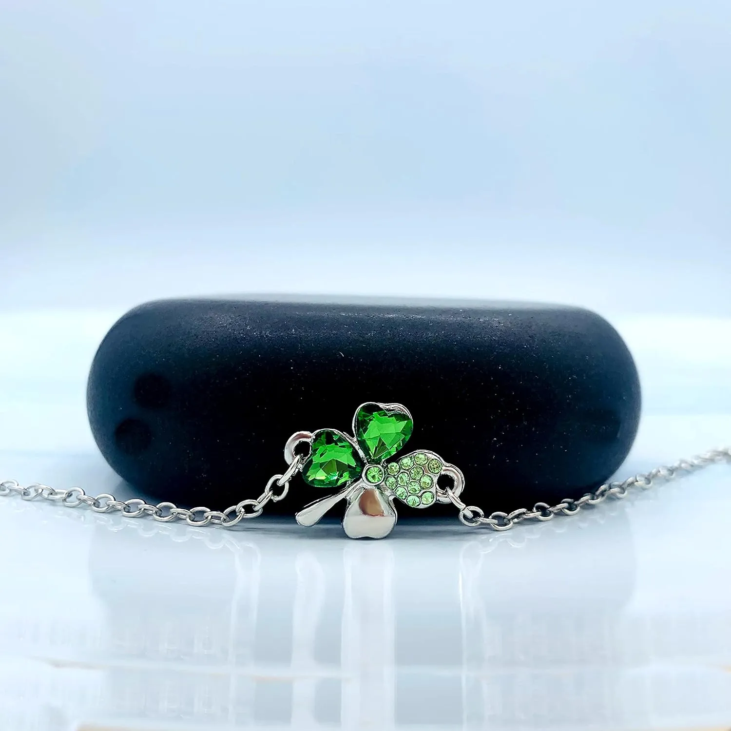 Mall of Style Four Leaf Clover Necklace - St.Patricks Day Earrings - Shamrock Earrings - Irish Jewelry - Bracelet