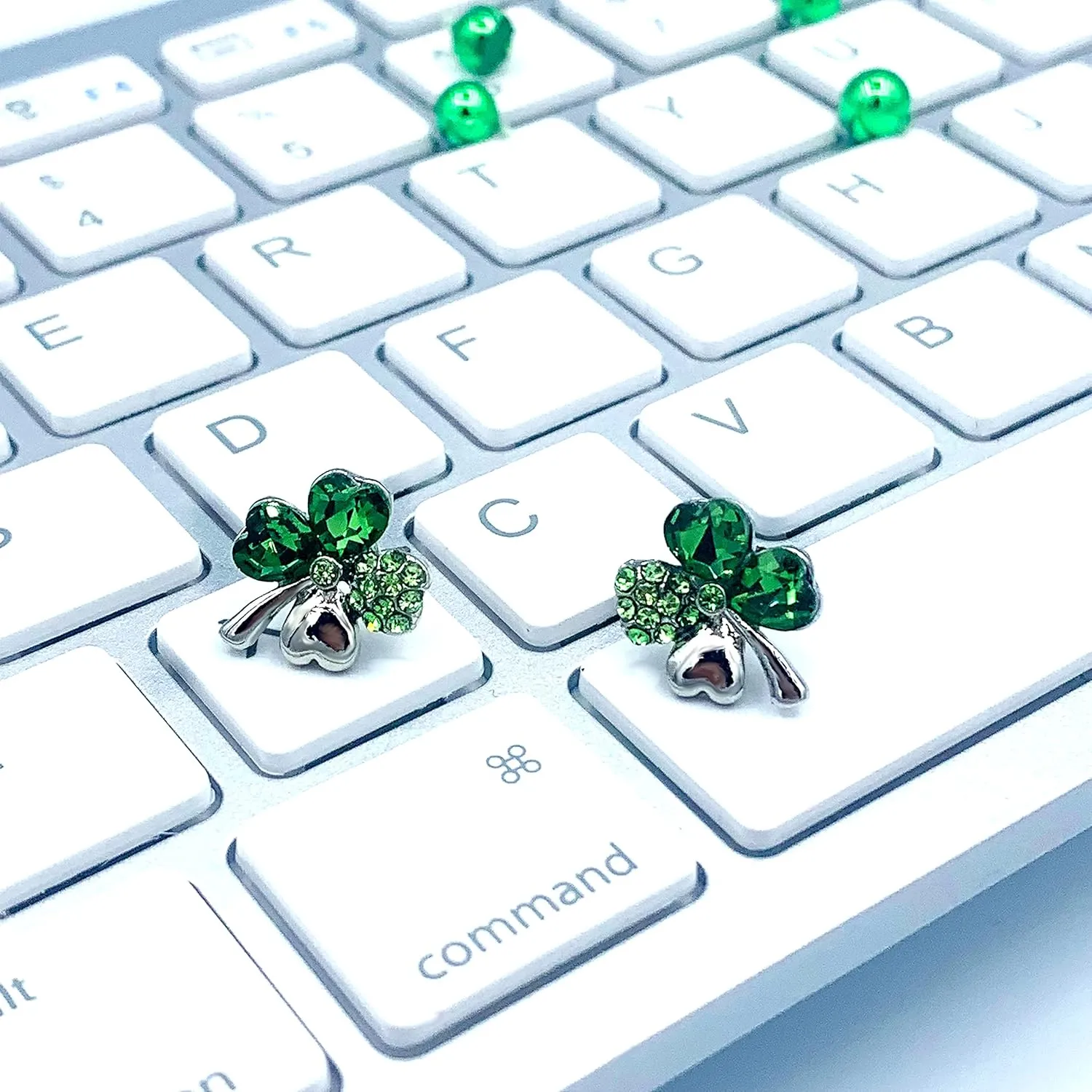 Mall of Style Four Leaf Clover Necklace - St.Patricks Day Earrings - Shamrock Earrings - Irish Jewelry - Bracelet