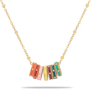 Milan Chiva Gold Pendant Necklace for Women 14K Dainty Charm Statement Chain Jewelry